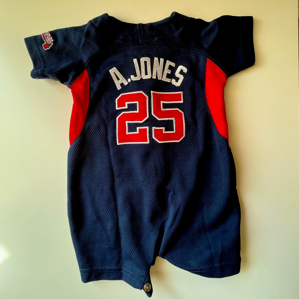 Baby Braves Jersey Onesie